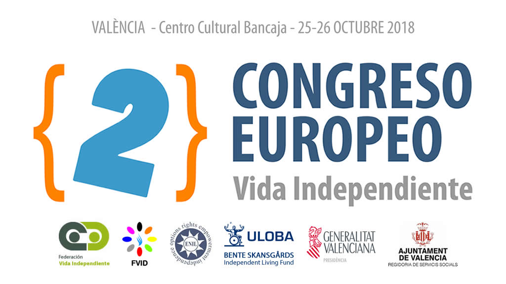 Cartel del Segundo Congreso Europeo sobre Vida Independiente